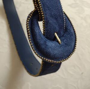 Vintage Blue and Gold Women's Belt